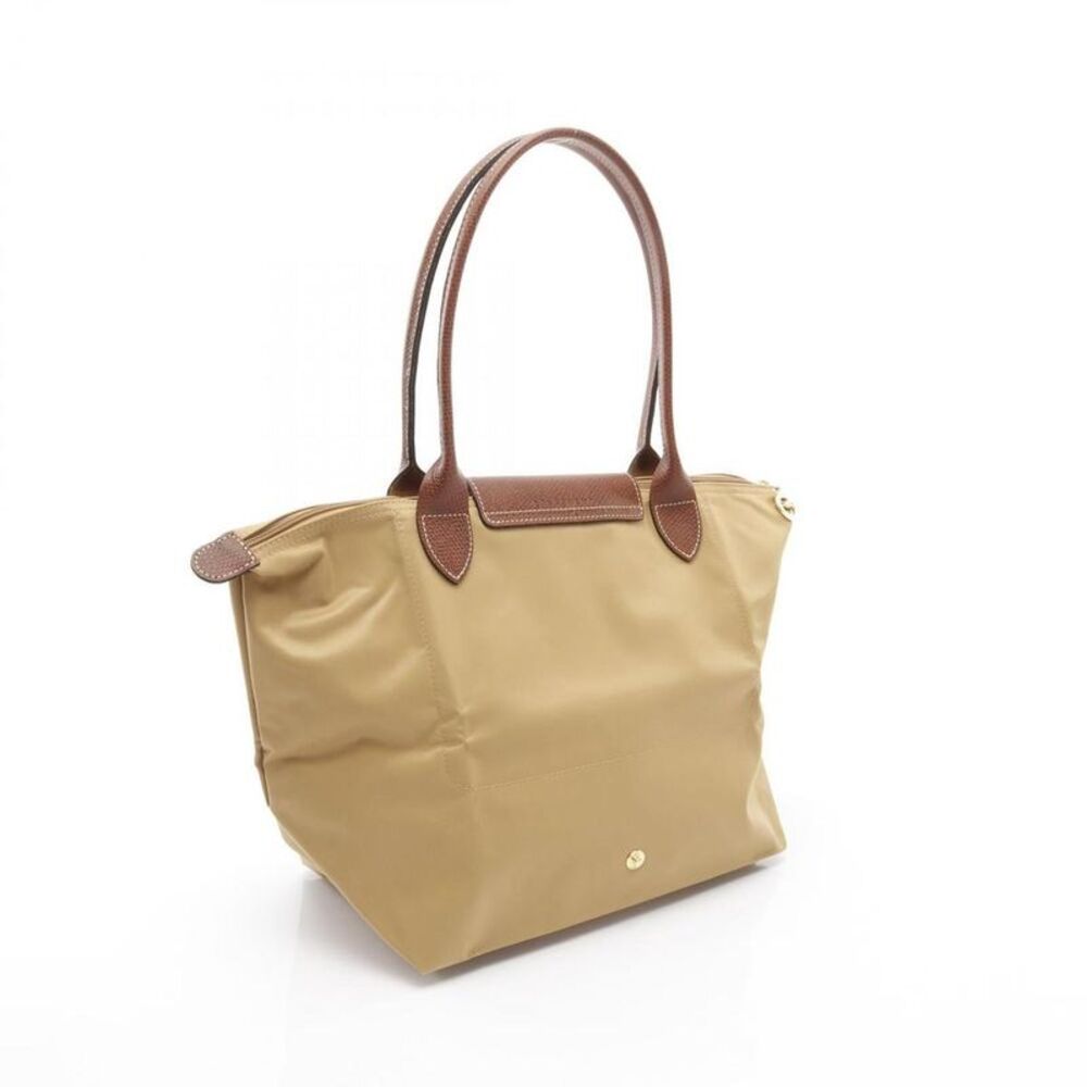 Pre Loved Longchamp Vintage Le Pliage Tote Bag Lightweight Women brown | beige - Picture 2 of 5